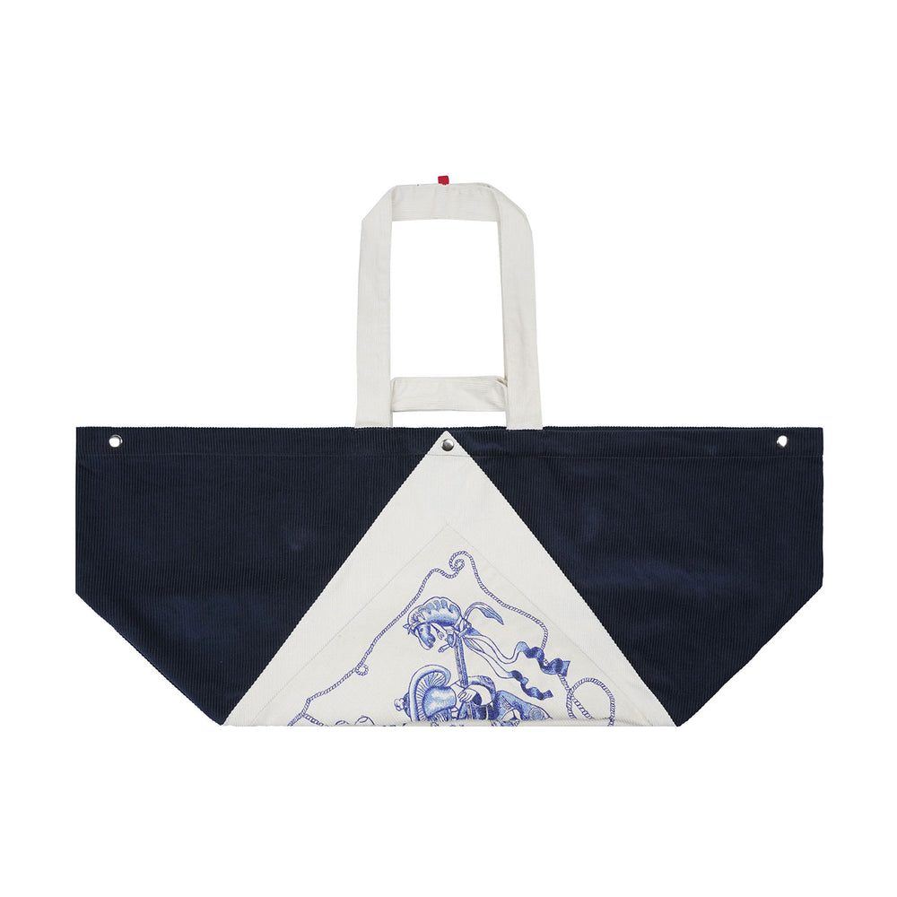 HOUNDS BEACH BAG - NAVY & WHITE