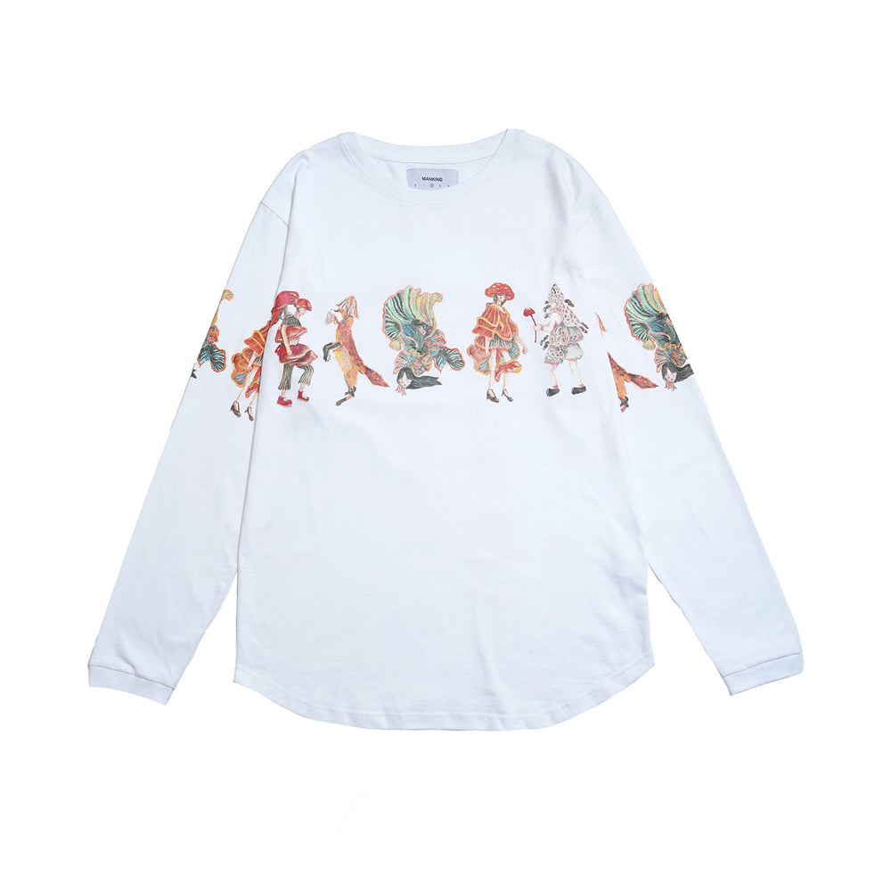 ENOLA WHITE - LONGSLEEVE T-SHIRT