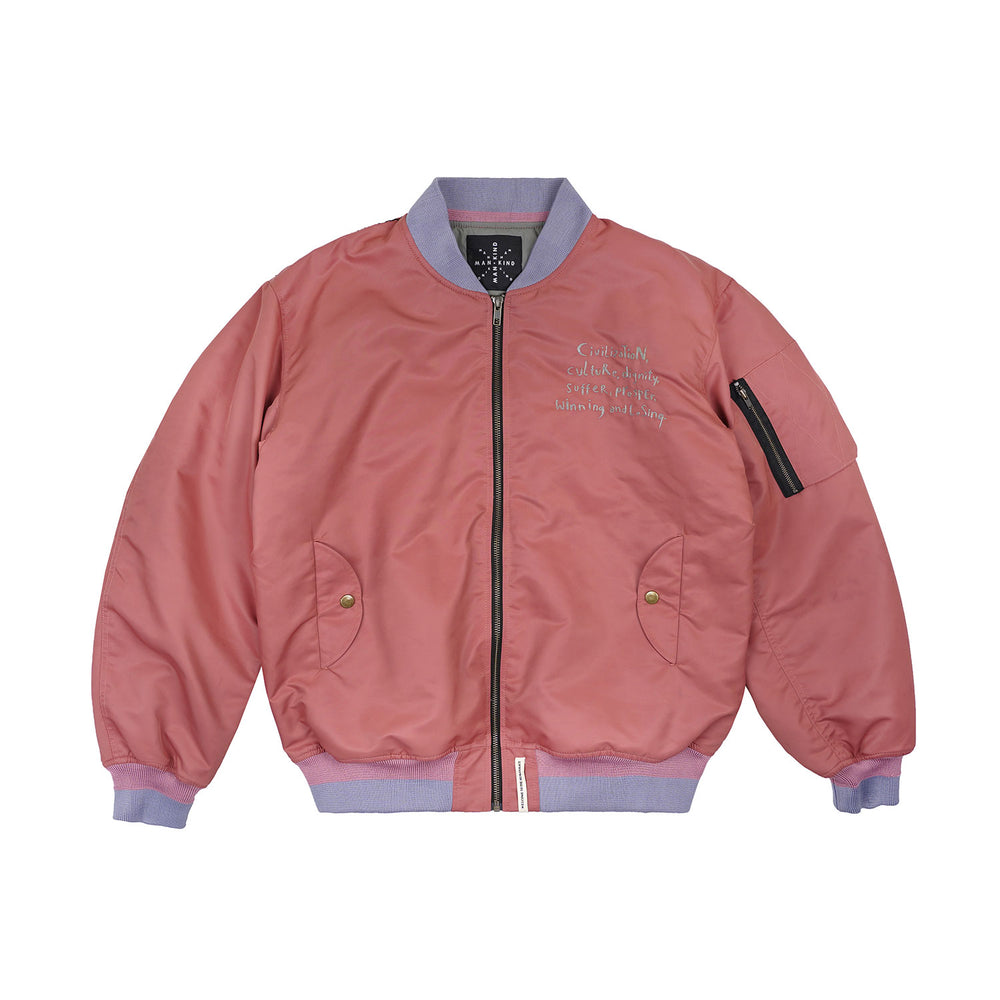 RYUJIN DUSTY PINK - BOMBER JACKET