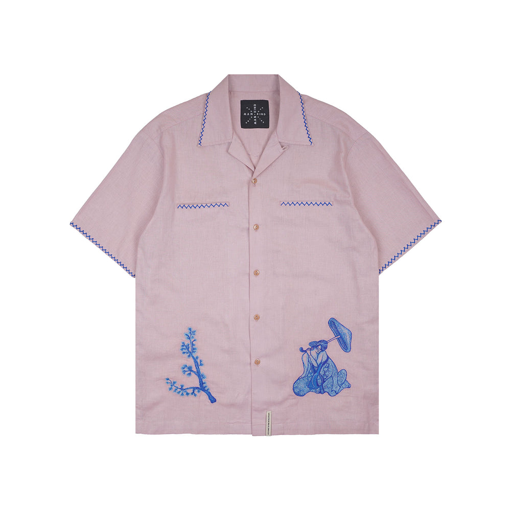 TALULAH DUSTY PINK - SHORTSLEEVE SHIRT