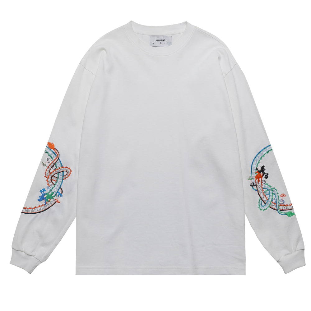 RAVEN WHITE - LONGSLEEVE T-SHIRT